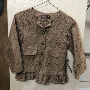 Brown mustard pie jacket